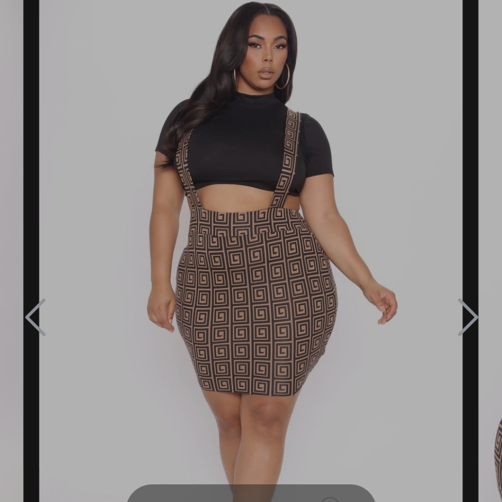 Cute Skirt with Suspenders